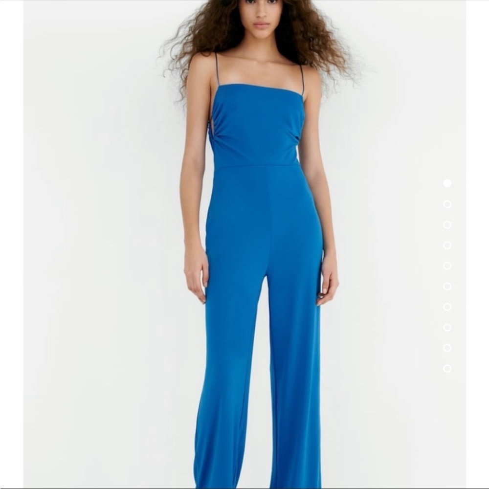 NWOT Zara blue jumpsuit